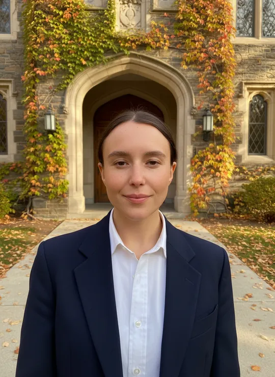 Outdoor portrait in a blazer